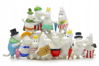 Figúrky MOOMIN, sada 12 kusov